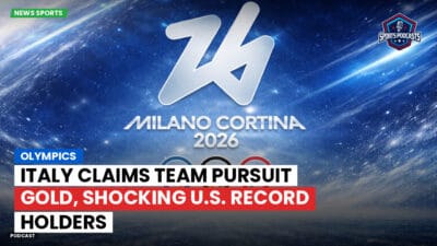 Olympics 2026 Podcast: Olympics : Italy Claims Team Pursuit Gold, Shocking U.S. Record Holders