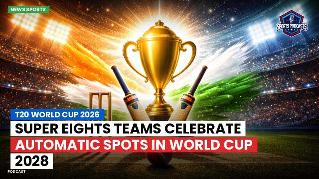 Cricket Hi Podcast: T20 World Cup 2026 : Super Eights Teams Celebrate Automatic Spots in World Cup 2028
