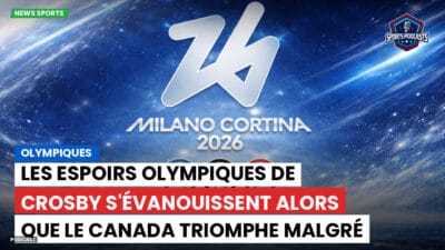 JO 2026 Podcast: Olympiques : Les espoirs olympiques de Crosby s'évanouissent alors que le Canada triomphe malgré les blessures