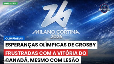 Olimpiadas 2026 Podcast: Olimpíadas : Esperanças olímpicas de Crosby frustradas com a vitória do Canadá, mesmo com lesão
