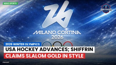 Olympics 2026 Podcast: 2026 Winter Olympics : USA Hockey Advances; Shiffrin Claims Slalom Gold in Style