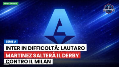 Serie A Podcast: Serie A : Inter in difficoltà: Lautaro Martinez salterà il derby contro il Milan
