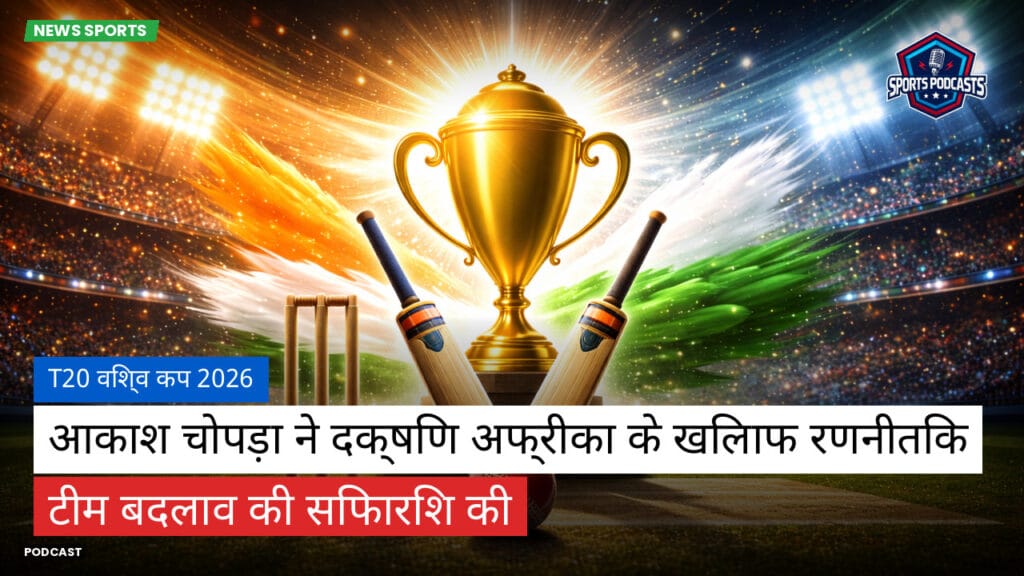 Cricket Hi Podcast: T20 विश्व कप 2026 : आकाश चोपड़ा ने दक्षिण अफ्रीका के खिलाफ रणनीतिक टीम बदलाव की सिफारिश की