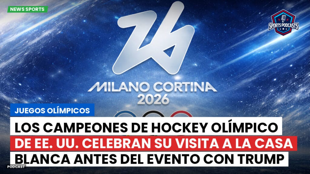 Jo 2026 Podcast: Juegos Olímpicos : Los campeones de hockey olímpico de EE. UU. celebran su visita a la Casa Blanca antes del evento con Trump