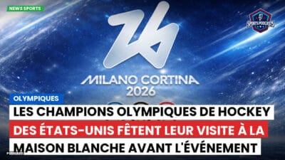 JO 2026 Podcast: Olympiques : Les champions olympiques de hockey des États-Unis fêtent leur visite à la Maison Blanche avant l'événement avec Trump