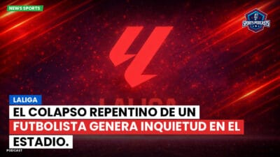 LaLiga Podcast: LaLiga : El colapso repentino de un futbolista genera inquietud en el estadio.