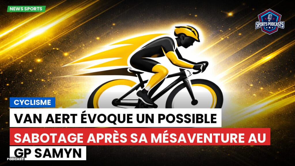 Cyclisme Podcast: Cyclisme : Van Aert évoque un possible sabotage après sa mésaventure au GP Samyn