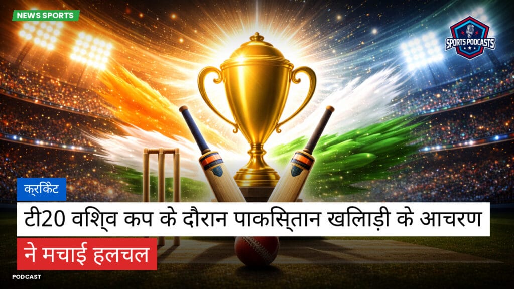 Cricket Hi Podcast: क्रिकेट : टी20 विश्व कप के दौरान पाकिस्तान खिलाड़ी के आचरण ने मचाई हलचल