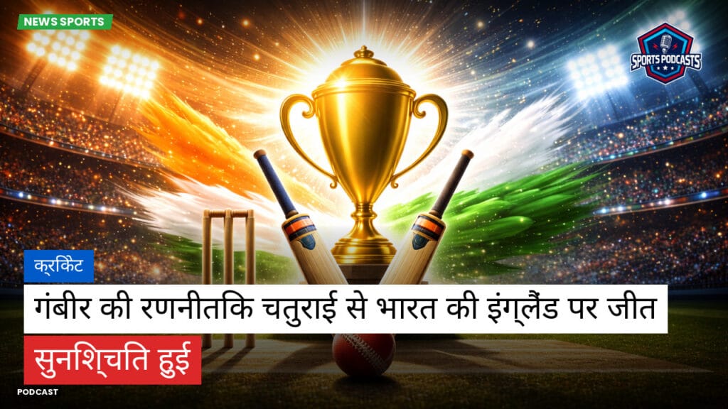Cricket Hi Podcast: क्रिकेट : गंबीर की रणनीतिक चतुराई से भारत की इंग्लैंड पर जीत सुनिश्चित हुई