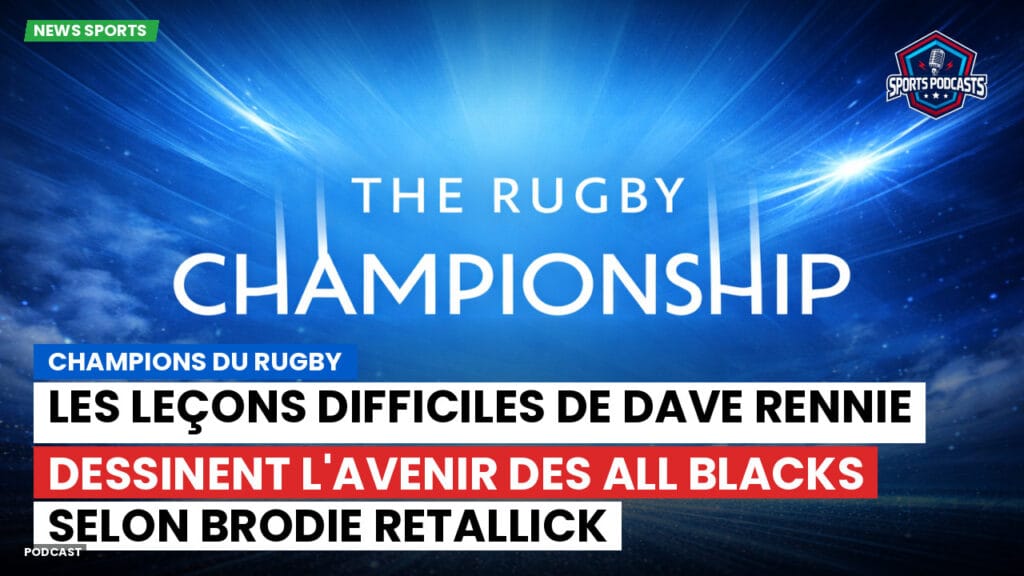 Rugby Championship Podcast: Champions du Rugby : Les leçons difficiles de Dave Rennie dessinent l'avenir des All Blacks selon Brodie Retallick