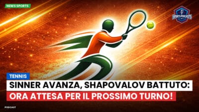 Tennis Podcast: Tennis : Sinner avanza, Shapovalov battuto: ora attesa per il prossimo turno!