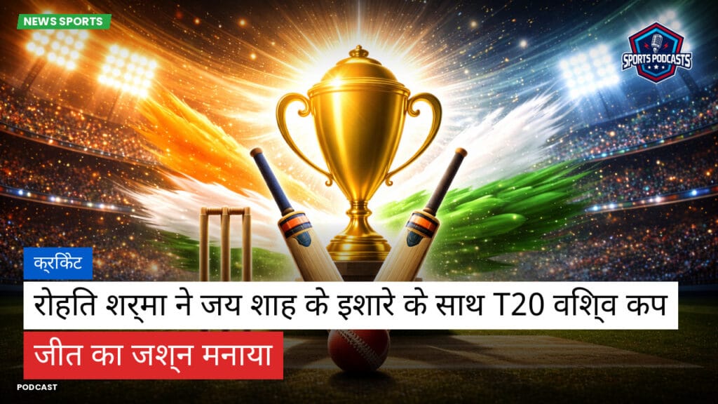 Cricket Hi Podcast: क्रिकेट : रोहित शर्मा ने जय शाह के इशारे के साथ T20 विश्व कप जीत का जश्न मनाया