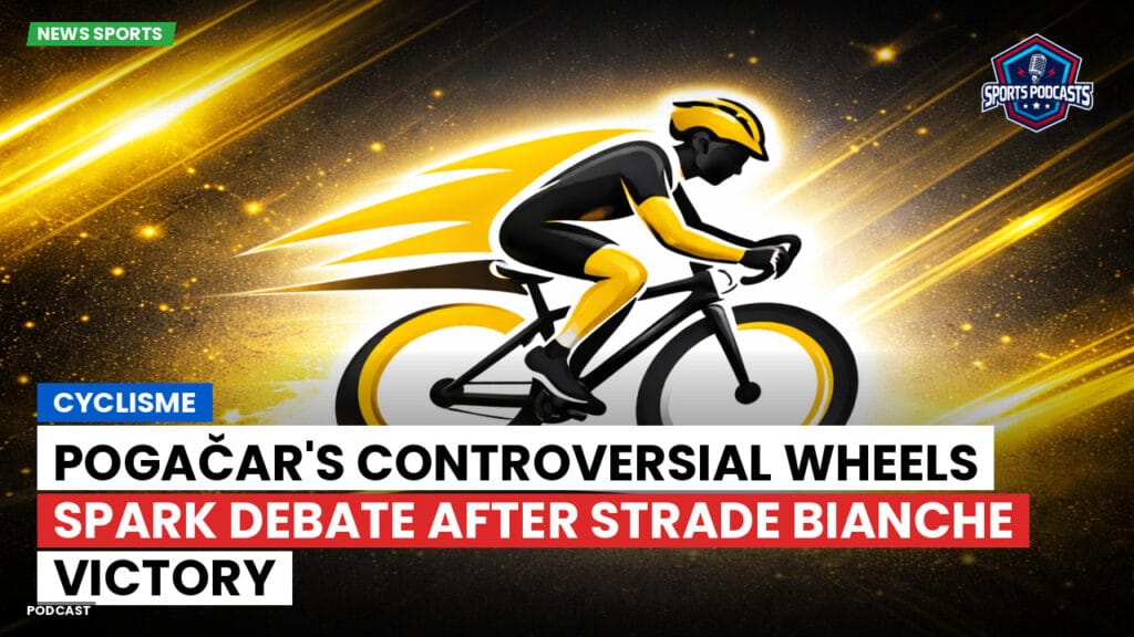 Cycling Podcast: Cyclisme : Pogačar's Controversial Wheels Spark Debate After Strade Bianche Victory