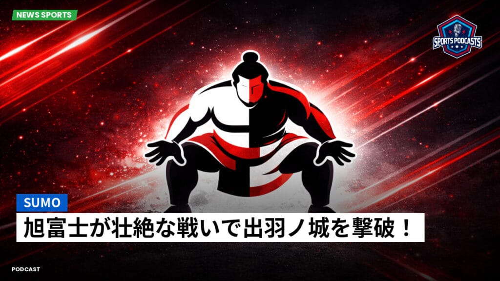 Sumo Podcast: 旭富士が壮絶な戦いで出羽ノ城を撃破！
