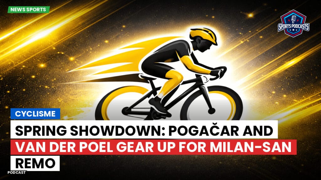 Cyclisme Podcast: Cyclisme : Spring Showdown: Pogačar and van der Poel Gear Up for Milan-San Remo