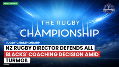 Rugby Championship Podcast: Rugby Championship : NZ Rugby director defends All Blacks' coaching decision amid turmoil