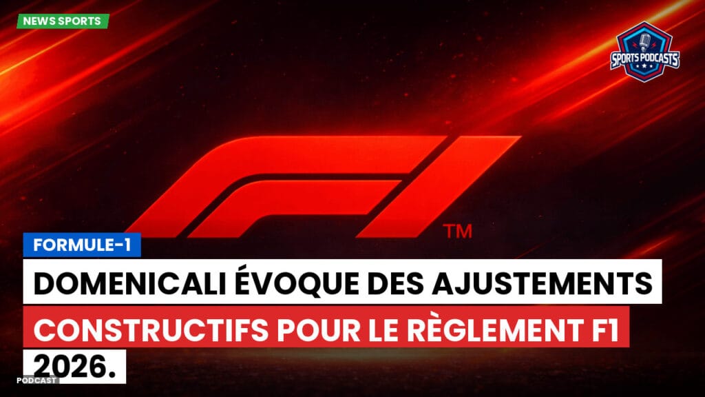 Formule 1 Podcast: Formule-1 : Domenicali évoque des ajustements constructifs pour le règlement F1 2026.