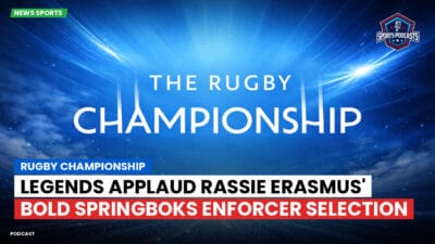 Rugby Championship Podcast: Rugby Championship : Legends Applaud Rassie Erasmus' Bold Springboks Enforcer Selection