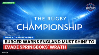 Rugby Championship Podcast: Rugby Championship : Burger warns England must shine to evade Springboks' wrath