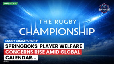 Rugby Championship Podcast: Rugby Championship : Springboks' Player Welfare Concerns Rise Amid Global Calendar...