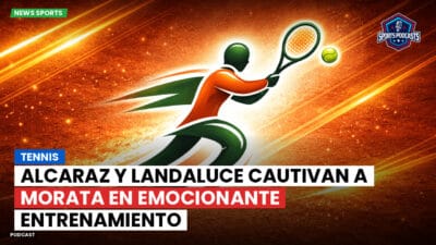 Tenis Podcast: Tennis : Alcaraz y Landaluce cautivan a Morata en emocionante entrenamiento