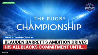 Rugby Championship Podcast: Rugby Championship : Beauden Barrett's Ambition Drives His All Blacks Commitment Until...