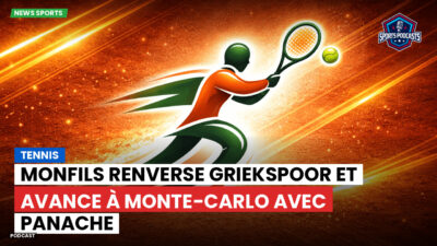 Tennis Podcast: Tennis : Monfils renverse Griekspoor et avance à Monte-Carlo avec panache