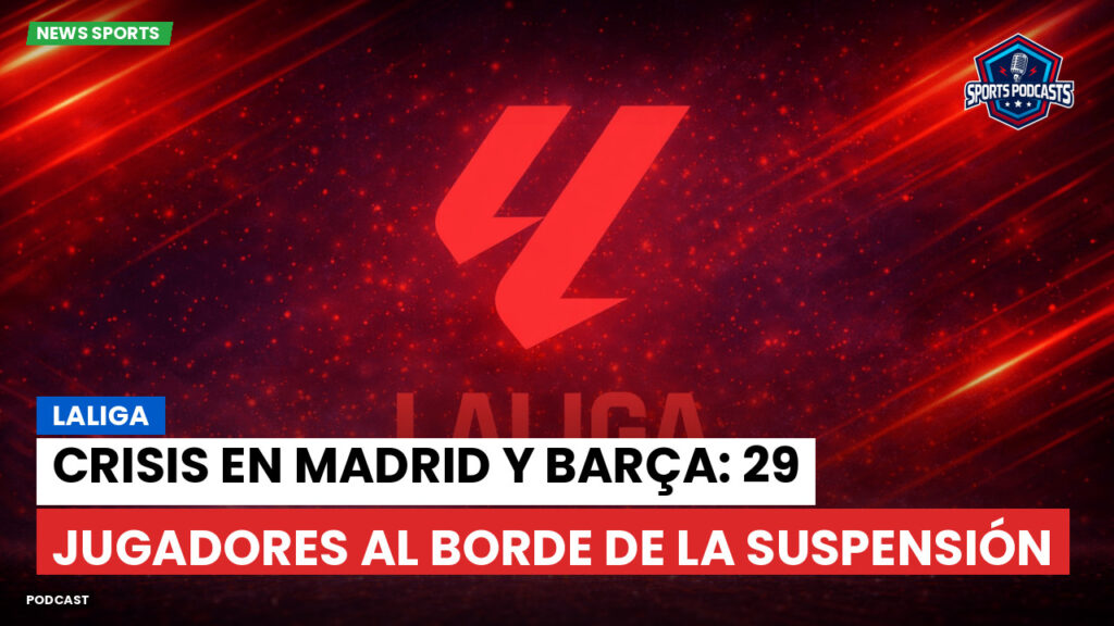 Laliga Podcast: LaLiga : Crisis en Madrid y Barça: 29 jugadores al borde de la suspensión