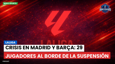 LaLiga Podcast: LaLiga : Crisis en Madrid y Barça: 29 jugadores al borde de la suspensión