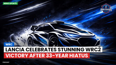 WRC Podcast: WRC : Lancia Celebrates Stunning WRC2 Victory After 33-Year Hiatus