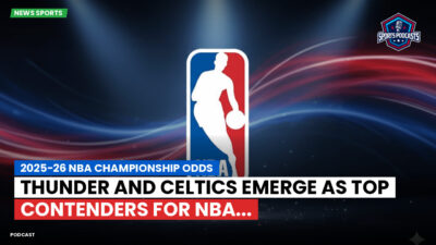 NBA Podcast: 2025-26 NBA championship odds : Thunder and Celtics emerge as top contenders for NBA...