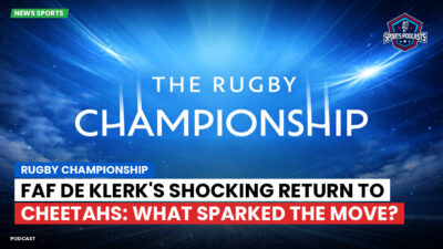 Rugby Championship Podcast: Rugby Championship : Faf de Klerk's Shocking Return to Cheetahs: What Sparked the Move?