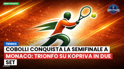 Tennis Podcast: Tennis : Cobolli conquista la semifinale a Monaco: trionfo su Kopriva in due set