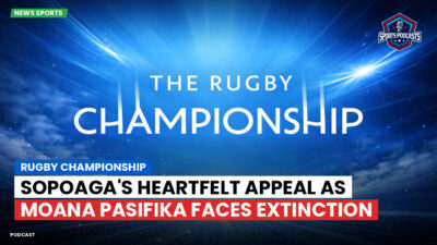Rugby Championship Podcast: Rugby Championship : Sopoaga's heartfelt appeal as Moana Pasifika faces extinction