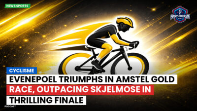 Cycling Podcast: Cyclisme : Evenepoel triumphs in Amstel Gold Race, outpacing Skjelmose in thrilling finale