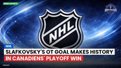 NHL Podcast: NHL : Slafkovsky's OT Goal Makes History in Canadiens' Playoff Win
