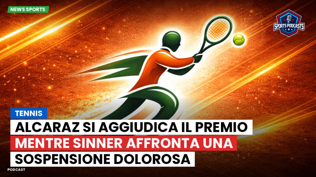 Tennis Podcast: Tennis : Alcaraz si aggiudica il premio mentre Sinner affronta una sospensione dolorosa