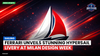 Sailing Podcast: Ferrari Unveils Stunning Hypersail Livery at Milan Design Week