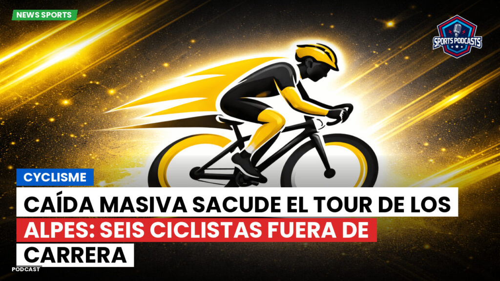 Cyclisme Podcast: Cyclisme : Caída masiva sacude el Tour de los Alpes: seis ciclistas fuera de carrera