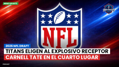 NFL Podcast: 2026 NFL Draft : Titans eligen al explosivo receptor Carnell Tate en el cuarto lugar