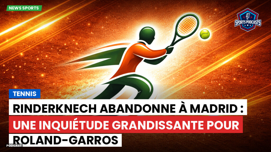 Tennis Podcast: Tennis : Rinderknech abandonne à Madrid : une inquiétude grandissante pour Roland-Garros