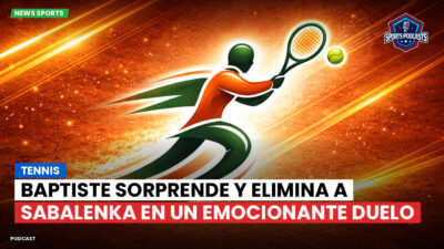 Tenis Podcast: Tennis : Baptiste sorprende y elimina a Sabalenka en un emocionante duelo