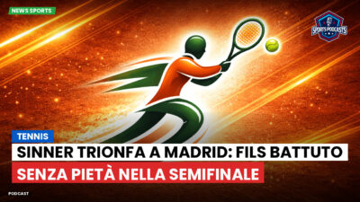 Tennis Podcast: Tennis : Sinner trionfa a Madrid: Fils battuto senza pietà nella semifinale