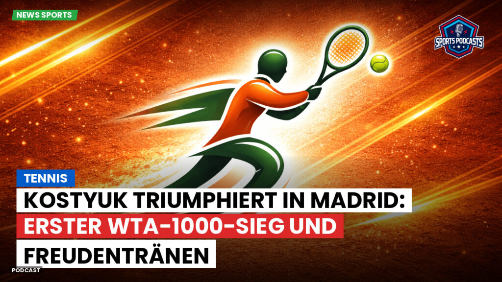 Tennis Podcast: Tennis : Kostyuk triumphiert in Madrid: Erster WTA-1000-Sieg und Freudentränen