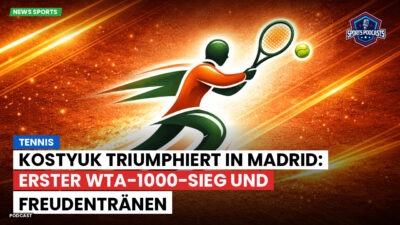 Tennis Podcast: Tennis : Kostyuk triumphiert in Madrid: Erster WTA-1000-Sieg und Freudentränen