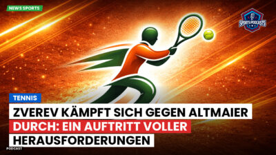 Tennis Podcast: Tennis : Zverev kämpft sich gegen Altmaier durch: Ein Auftritt voller Herausforderungen