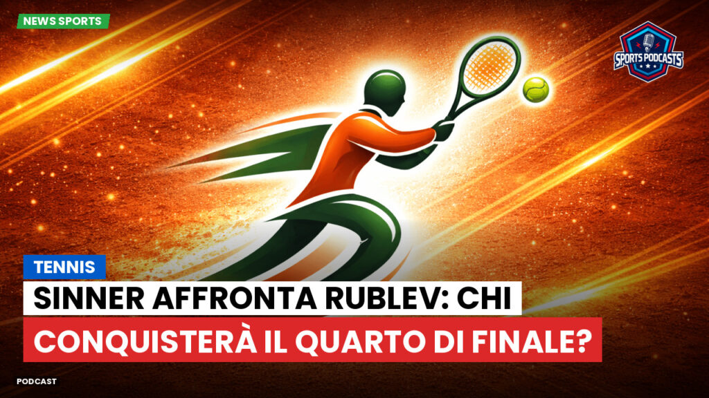 Tennis Podcast: Tennis : Sinner affronta Rublev: chi conquisterà il quarto di finale?