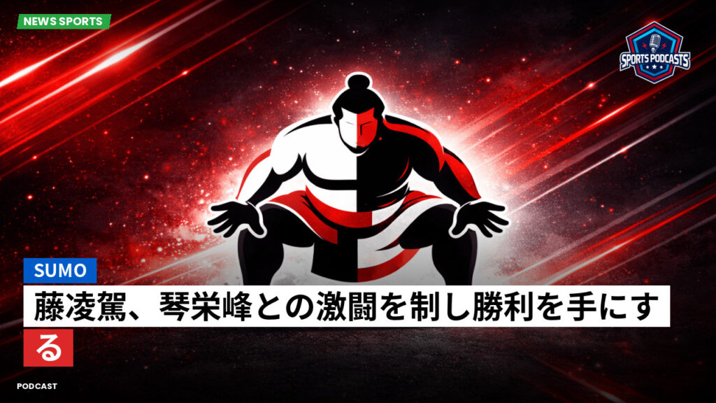 Sumo Podcast: 藤凌駕、琴栄峰との激闘を制し勝利を手にする