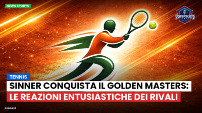 Tennis Podcast: Tennis : Sinner conquista il Golden Masters: le reazioni entusiastiche dei rivali