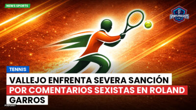Tenis Podcast: Tennis : Vallejo enfrenta severa sanción por comentarios sexistas en Roland Garros